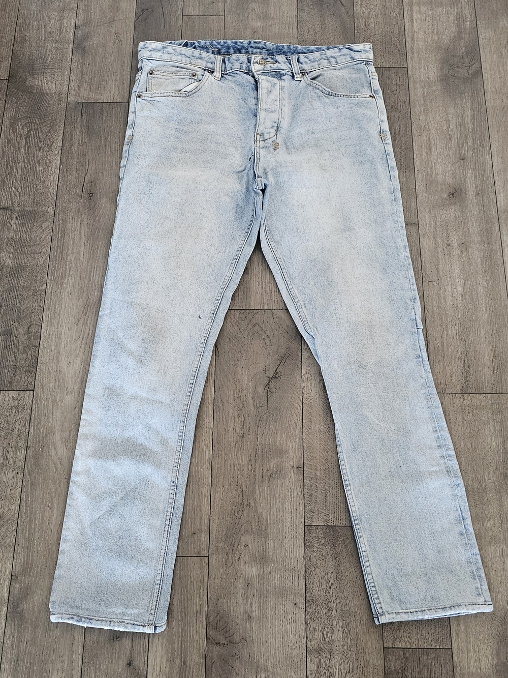 Ksubi Chitch Chillz  Acubi Light Blue Straight Leg Jeans Size 34 {J3}